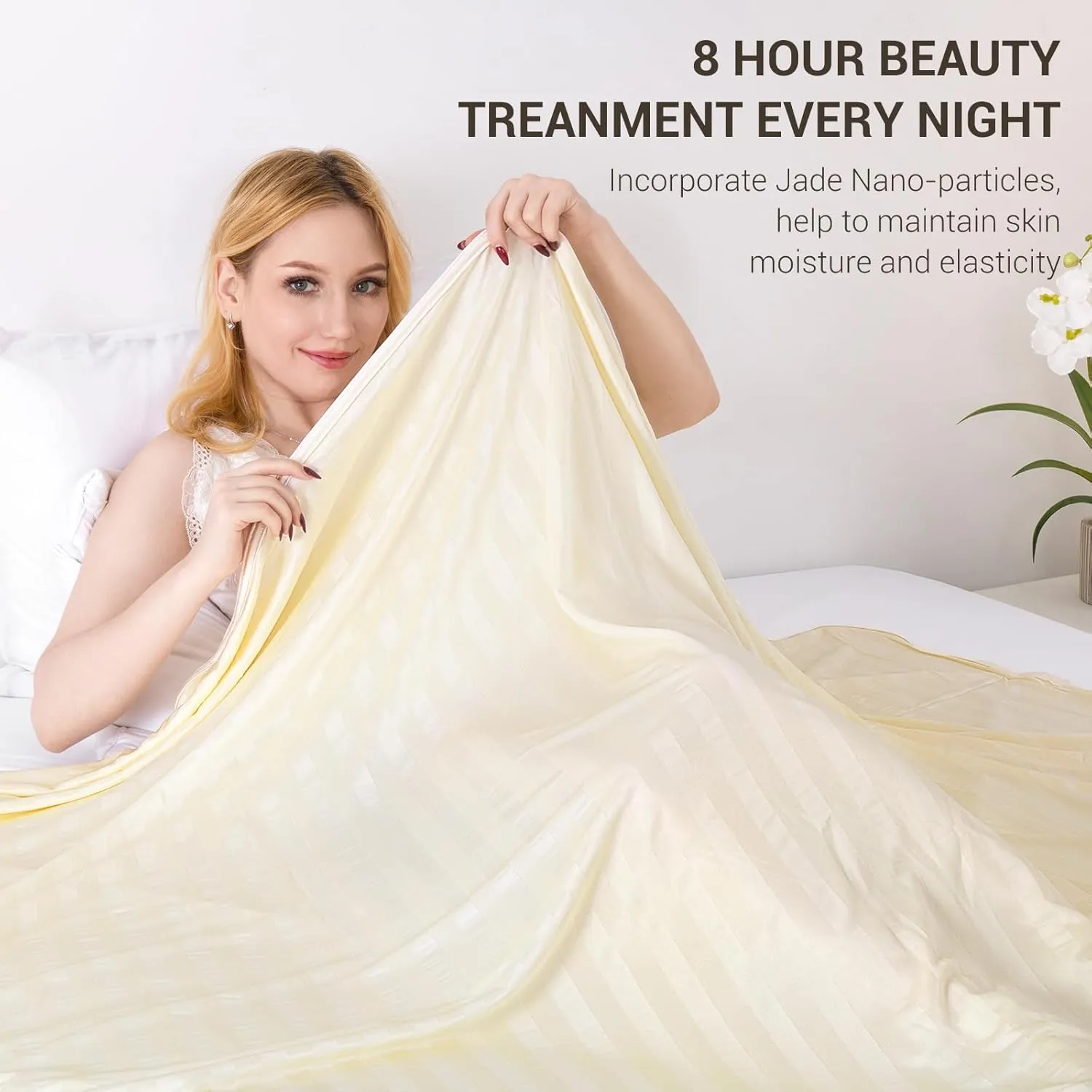 Elegear Revolutionary Cooling Blanket, Absorbs Heat to Keep Body Cool for Night Sweats, Double Sided Arc-Chill3.0 Cooling Fiber Q-Max>0.5, Lightweight Summer Cold Blankets for Sleeping 79" x 86"