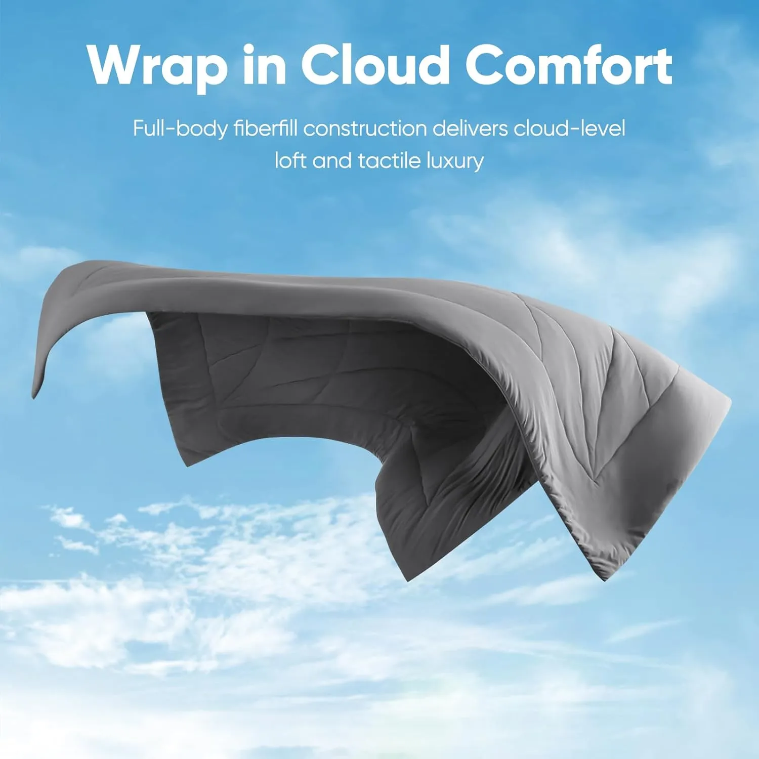 Elegear Revolutionary Cooling Comforter King Absorbs Body Heat to Keep Cool, Cooling Blanket for Hot Sleepers Japanese Arc-Chill 3.0 Cool Tech Fabric Summer Comforter Hypo-Allergenic Cool Quilt-Gray