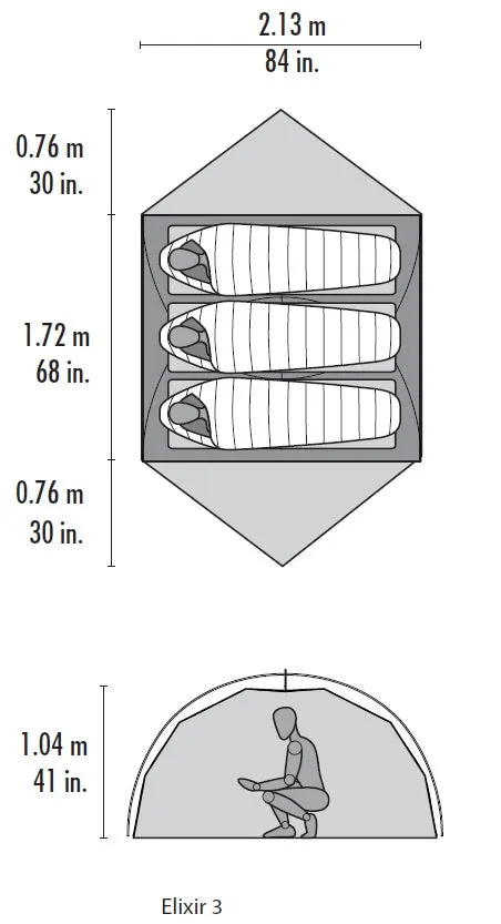 Elixir 3 Tent Silver