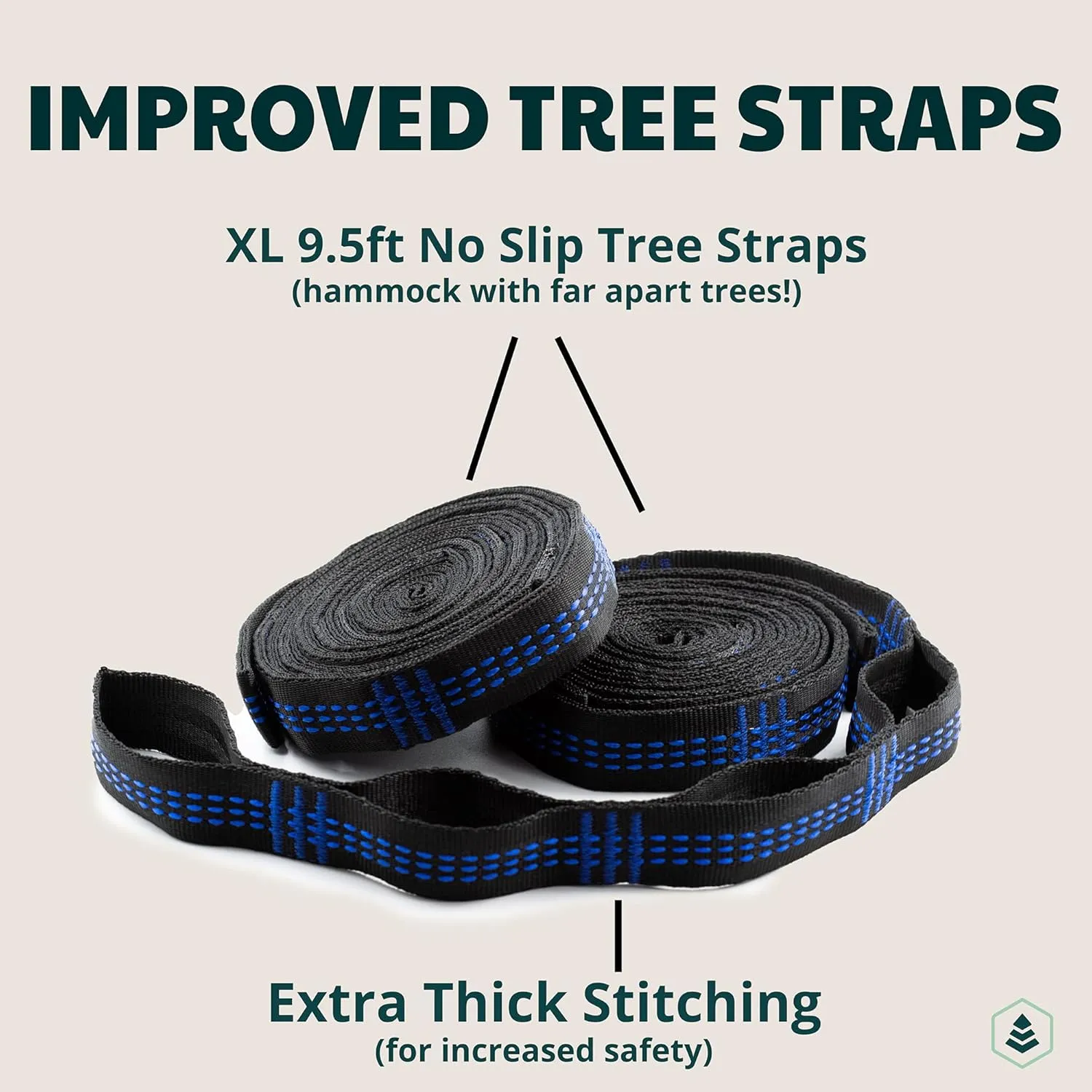Evergreen Lightweight Outdoor Portable Camping Hammock - Single & Double with Tree Straps for Backpacking, Camping, Travel, Hiking (Double, Green)