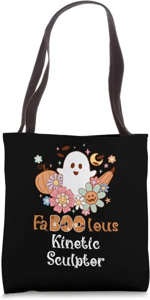 Faboolous Kinetic Sculptor Boo Funny Halloween Tote Bag