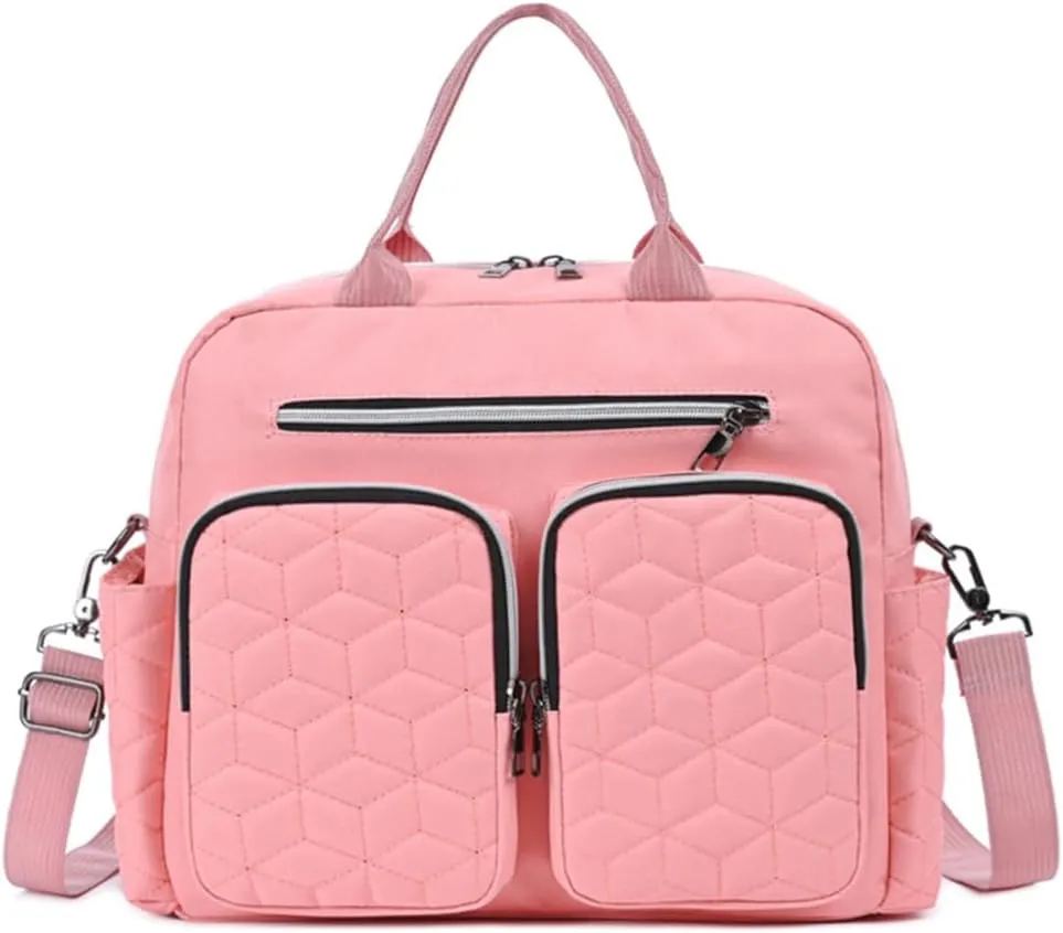 Fashion Lightweight Diaper Bag Tote,Multifunctional Travel Nappy Changing Bag Mummy Bags with Single Shoulder Strap