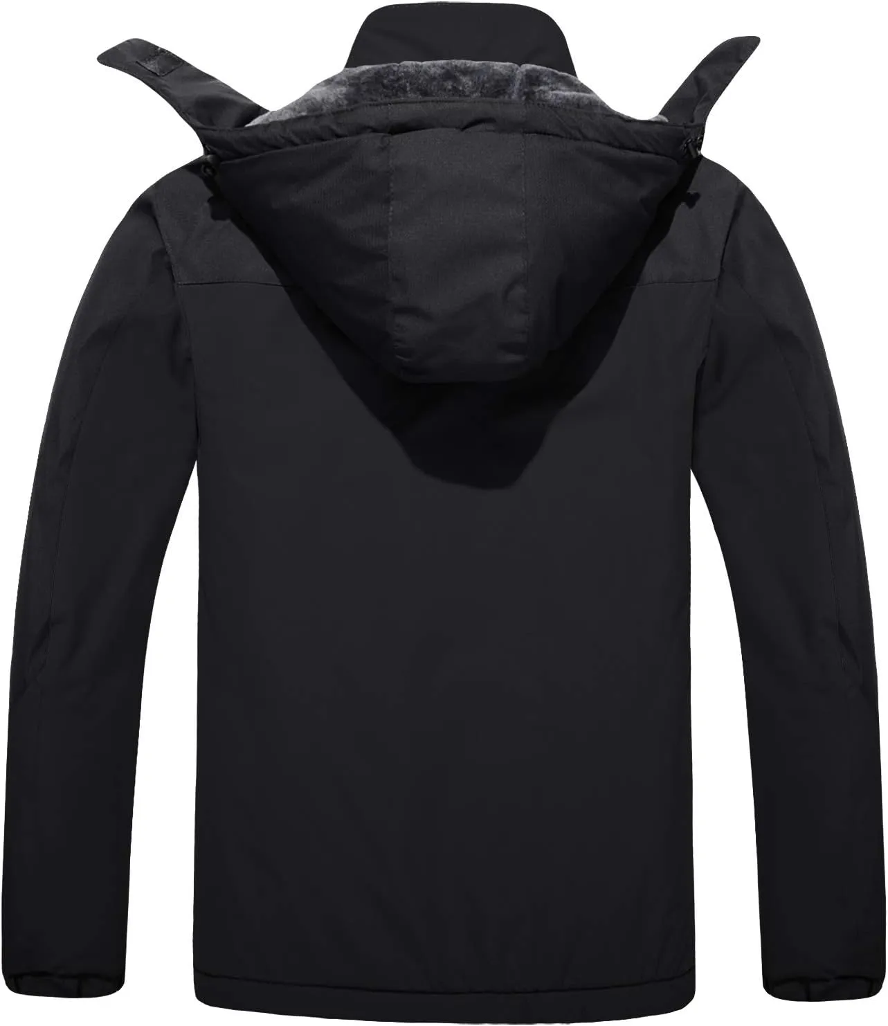 FASKUNOIE Men's Winter Coats Windproof Warm Fleece Ski Snowboarding Jackets Parka with Zipper Pockets