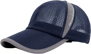 FEOYA Men's Summer Outdoor Sport Baseball Cap Mesh Hat Running Visor Sun Caps