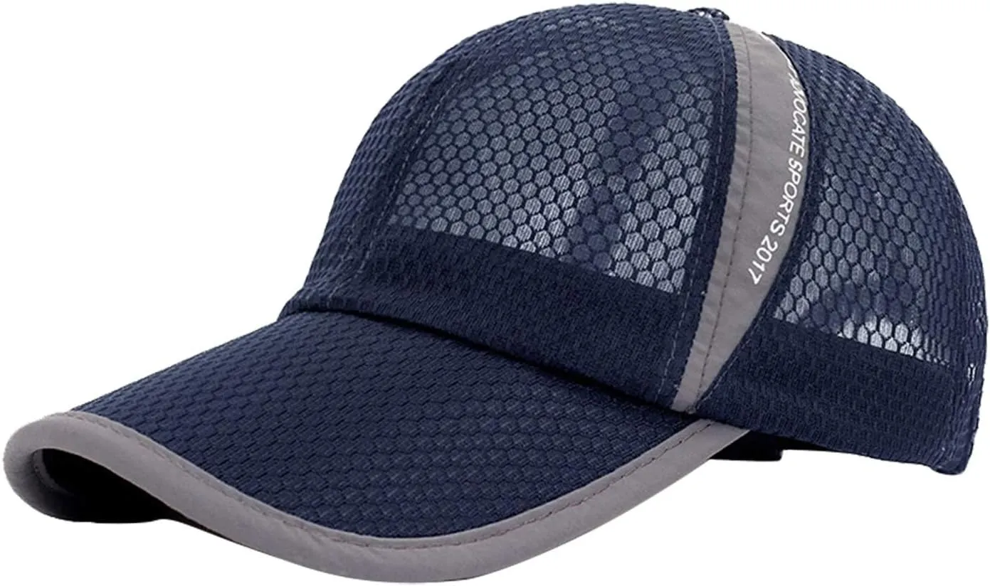 FEOYA Men's Summer Outdoor Sport Baseball Cap Mesh Hat Running Visor Sun Caps