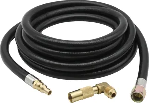 Flame King Propane 12ft RV Quick Connect Hose Adapter for 17" or 22" BlackStone or Flame King Griddle