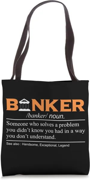 Funny Banker Tote Bag