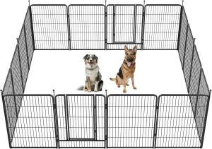 FXW Instant Dog Playpen, Portable Pet Fence for Outdoor, RV Trips, and Camping, 40inch, 16 Panels for Medium and Large Dogs│Patented