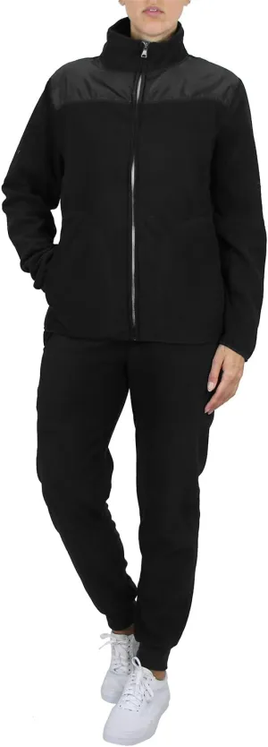 Galaxy by Harvic Women's Polar Fleece Jacket & Joggers Pant Set with pocket for Jogging, Sports