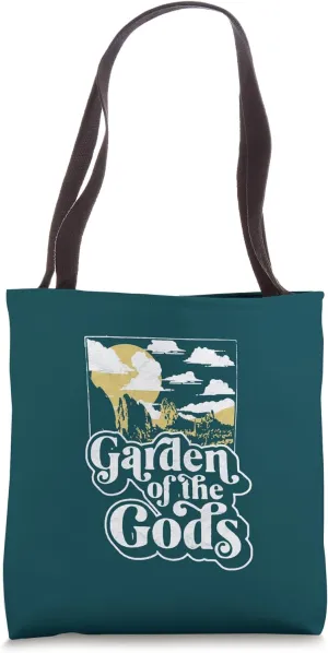 Garden of the Gods Colorado Vintage 80s Climbing Graphic Tote Bag