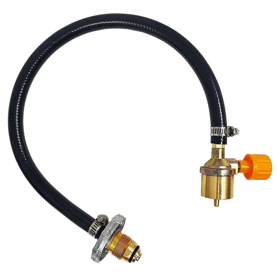 Gas Stove Propane Refill AdapterON-Off Control Valve Propane Extension Hose Copper For Outdoor Camping for Outdoor Camping