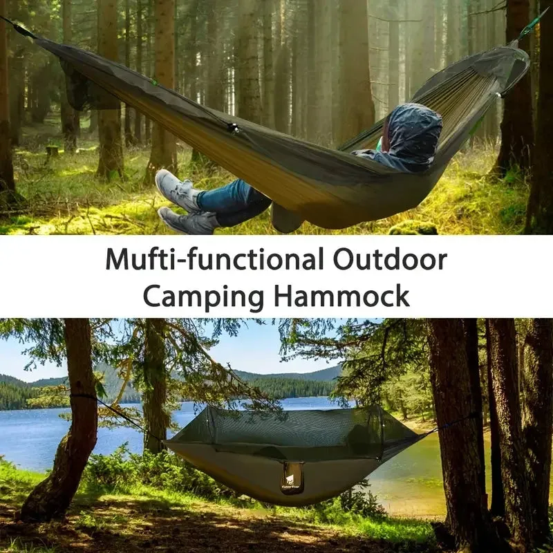 GEERTOP 3 In 1 Outdoor Hammock With Mosquito Net
