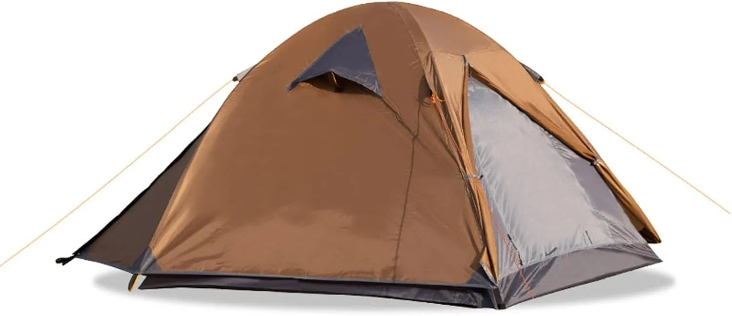 GeRRiT Outdoor Camping Tent Double-Layer Rainproof 2 People Camping Tent Portable Tent Waterproof Windproof for Camping Hiking Mountaineering Family Camping Tent