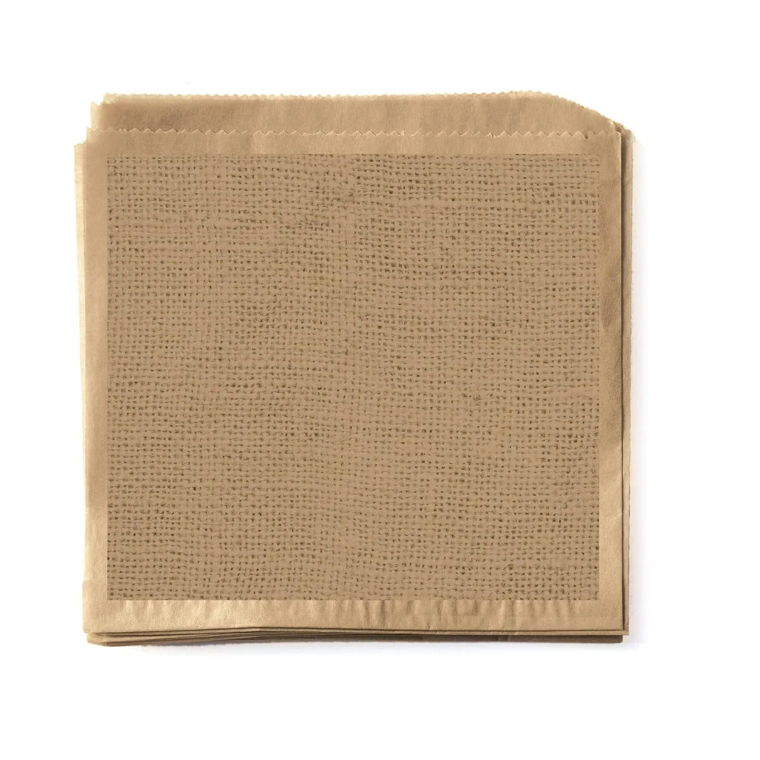 G.E.T. Enterprises P-BUR-77-BR 7" x 7" Food-Safe Double-Open Bag (Pack of 2000)