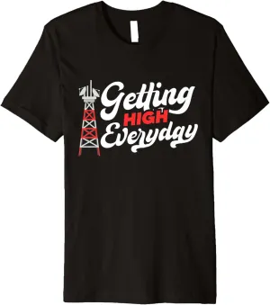 Getting High Every Day High-Altitude Climbing Premium T-Shirt