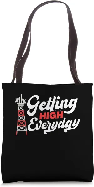 Getting High Every Day High-Altitude Climbing Tote Bag