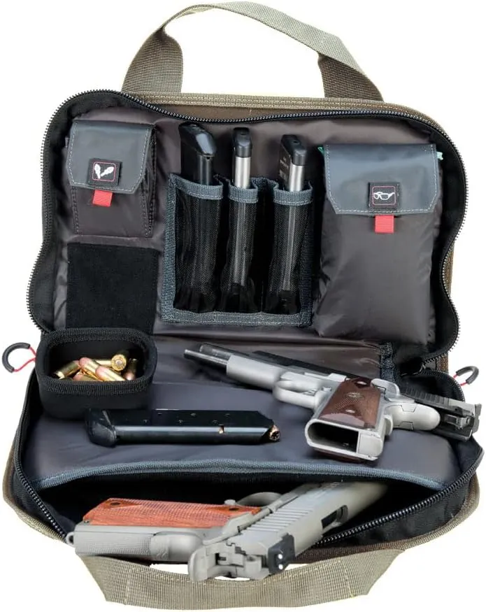 G.P.S. Double Soft Pistol Case with Mag Storage & Dump Cup |
