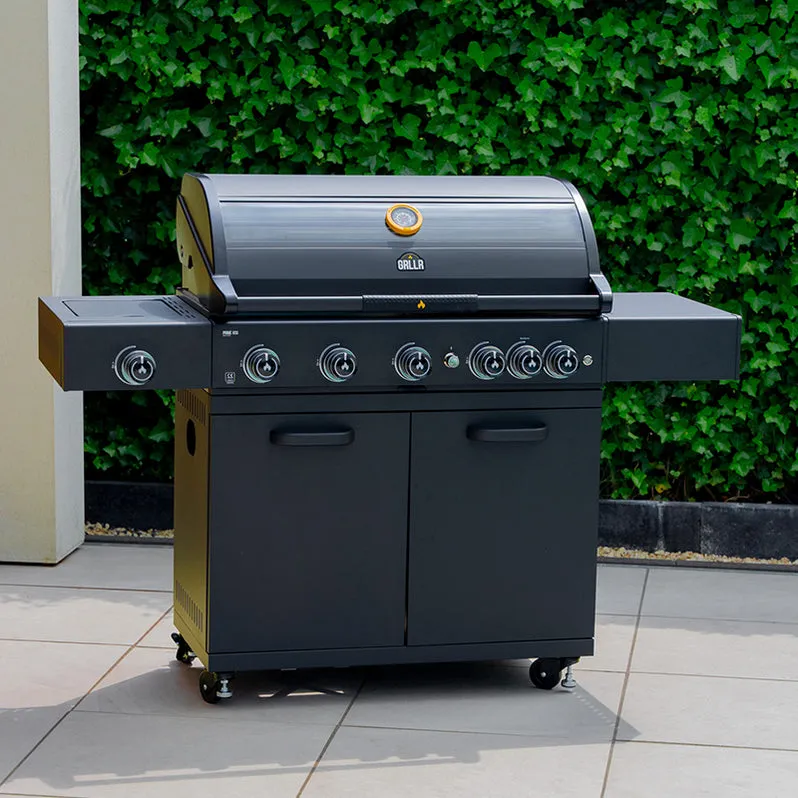 GRLLR Outdoor Kitchen L Shape, Sink, 5 Burner, Stove Fridge and kamado