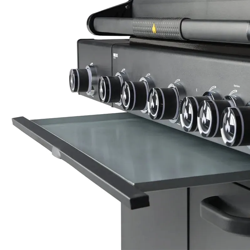 GRLLR Outdoor Kitchen L Shape, Sink, 5 Burner, Stove Fridge and kamado