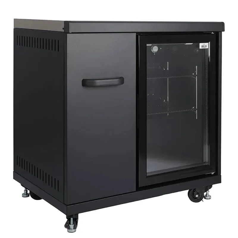 GRLLR Outdoor Kitchen L Shape, Sink, 5 Burner, Stove Fridge and kamado