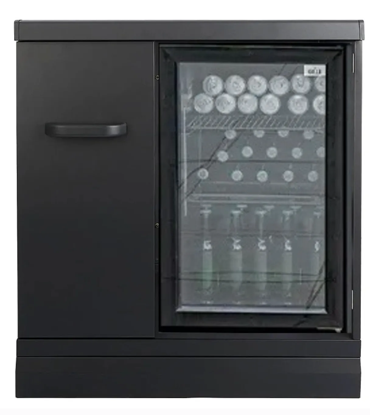 GRLLR Outdoor Kitchen L Shape, Sink, 5 Burner, Stove Fridge and kamado