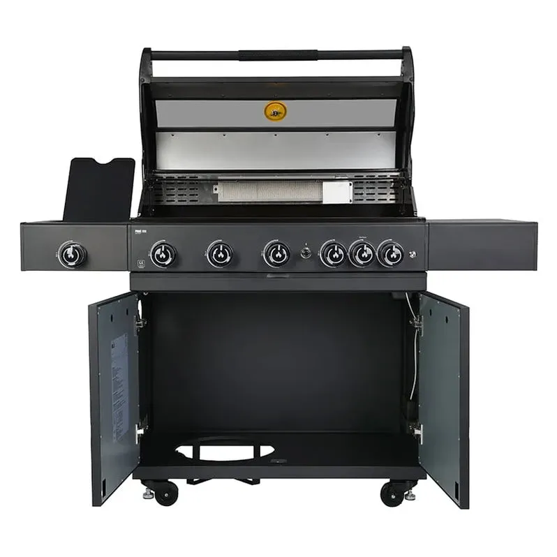 GRLLR Outdoor Kitchen L Shape, Sink, 5 Burner, Stove Fridge and kamado