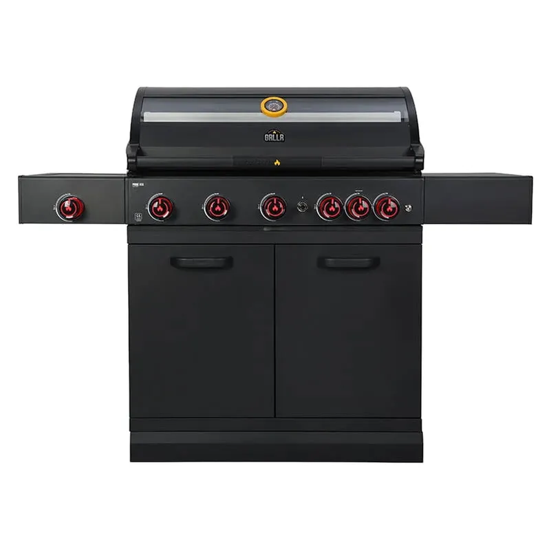 GRLLR Outdoor Kitchen L Shape, Sink, 5 Burner, Stove Fridge and kamado