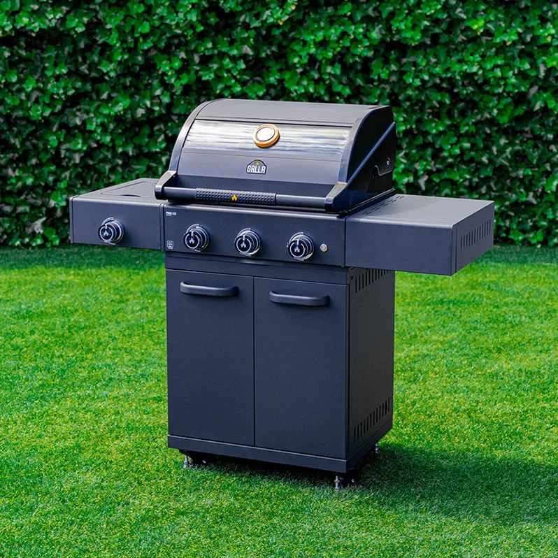 GRLLR Outdoor Kitchen Sink 4 Burner and Fridge
