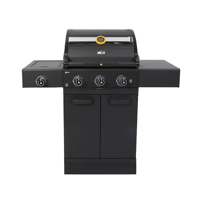 GRLLR Outdoor Kitchen Sink 4 Burner and Fridge