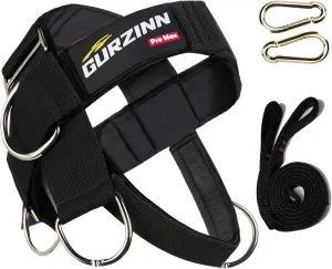 【GurZinn】Neck Trainer | Adjustable 40" Rope & Neoprene Padding | Strength Building for Gym/Home
