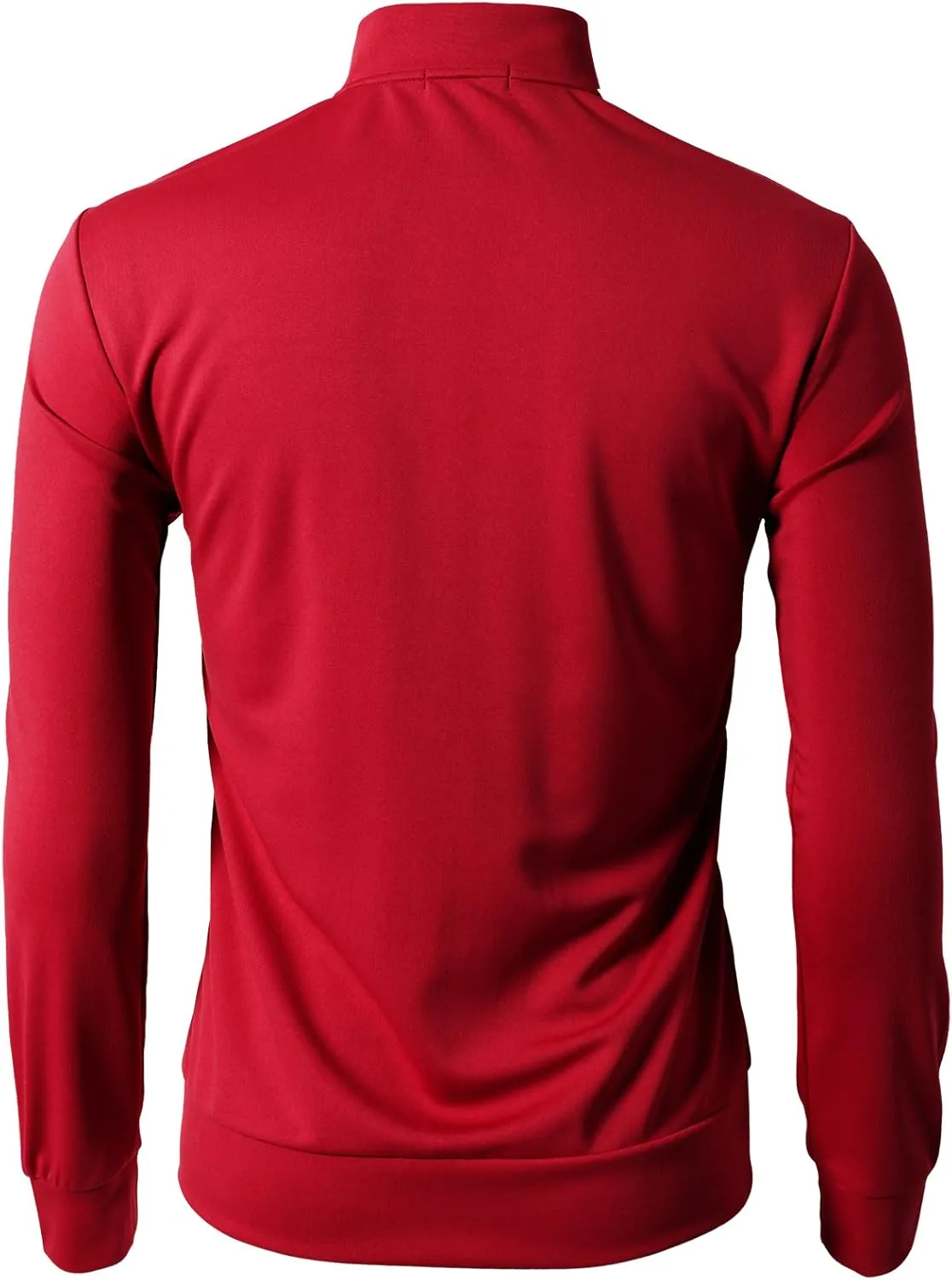 H2H Mens Active Slim Fit Track Lightweight Jacket Zip-up Long Sleeve