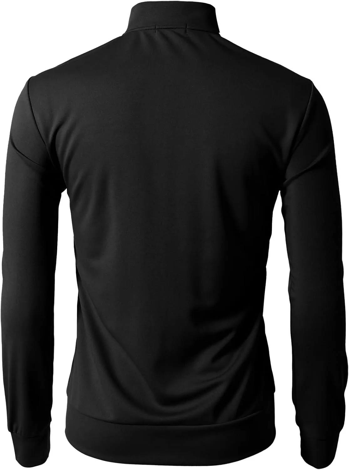 H2H Mens Active Slim Fit Track Lightweight Jacket Zip-up Long Sleeve