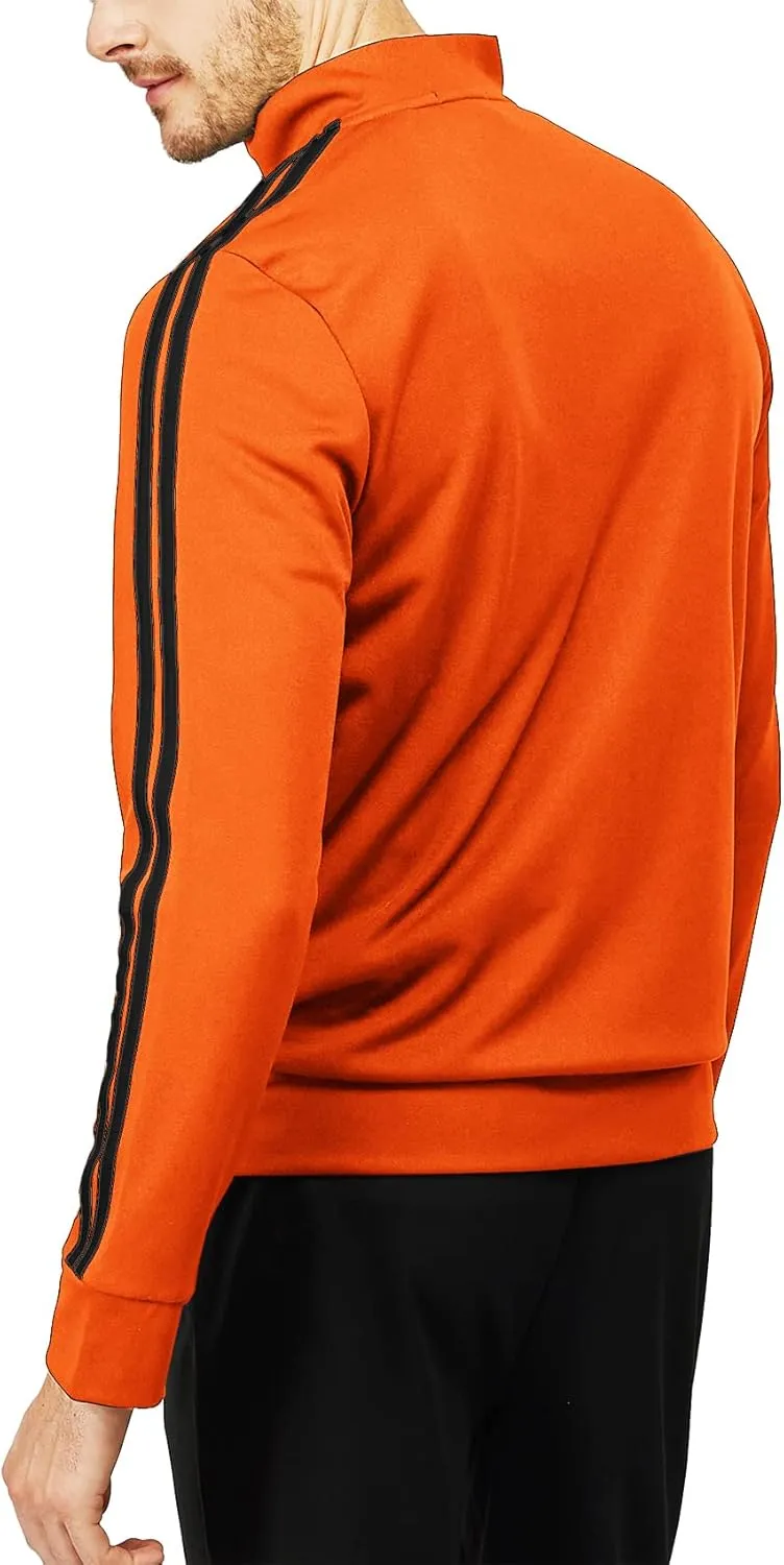 H2H Mens Active Slim Fit Track Lightweight Jacket Zip-up Long Sleeve