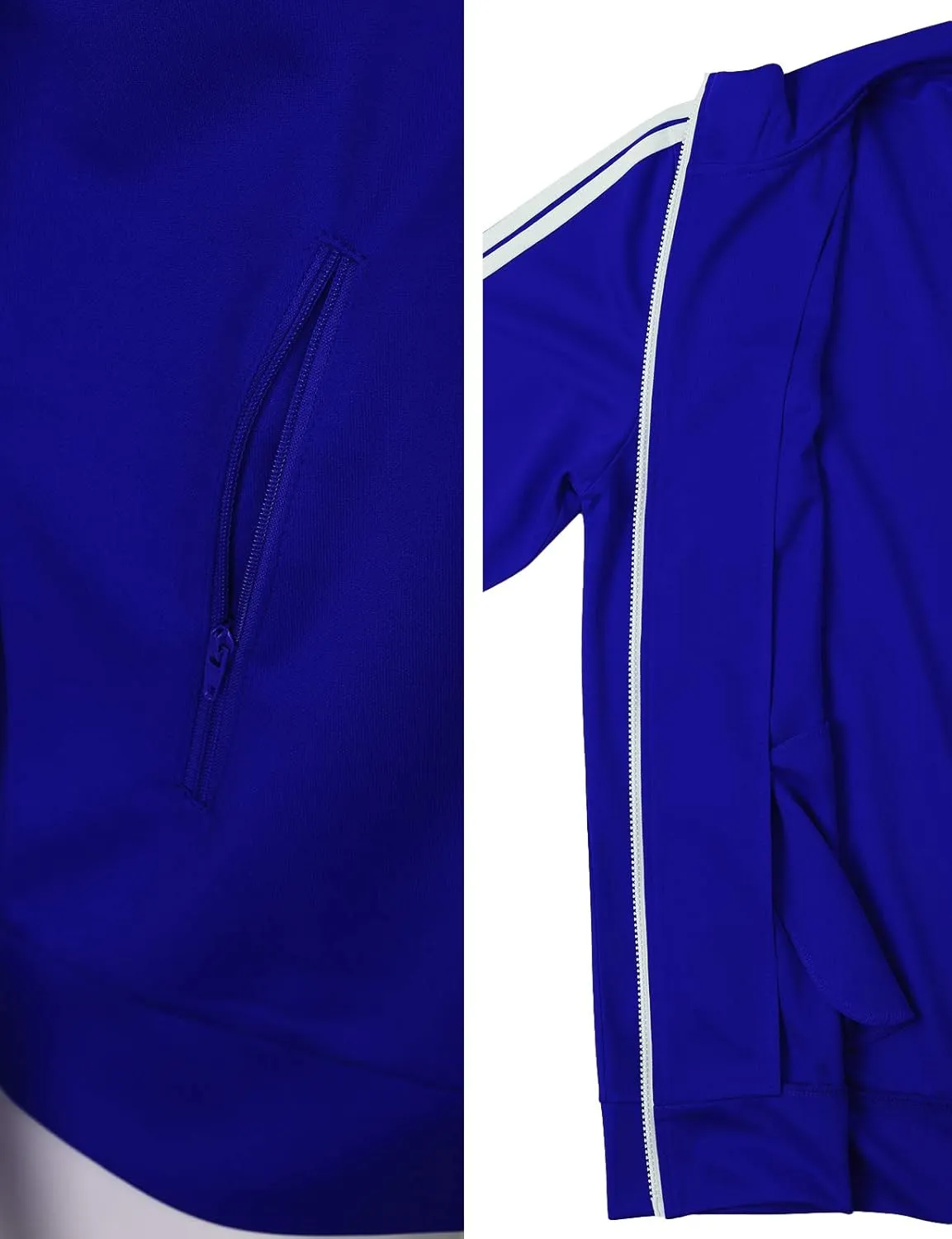 H2H Mens Active Slim Fit Track Lightweight Jacket Zip-up Long Sleeve