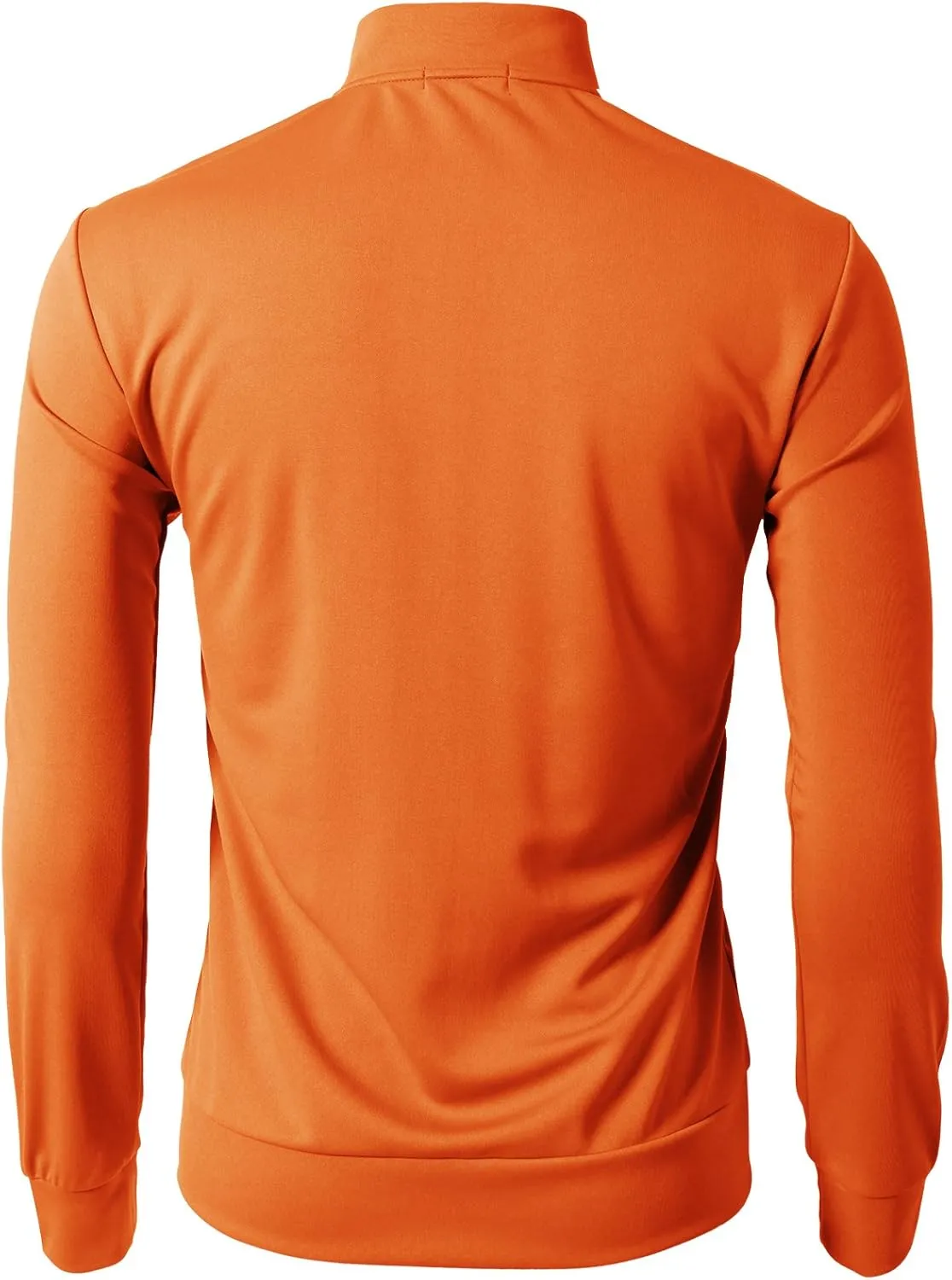H2H Mens Active Slim Fit Track Lightweight Jacket Zip-up Long Sleeve