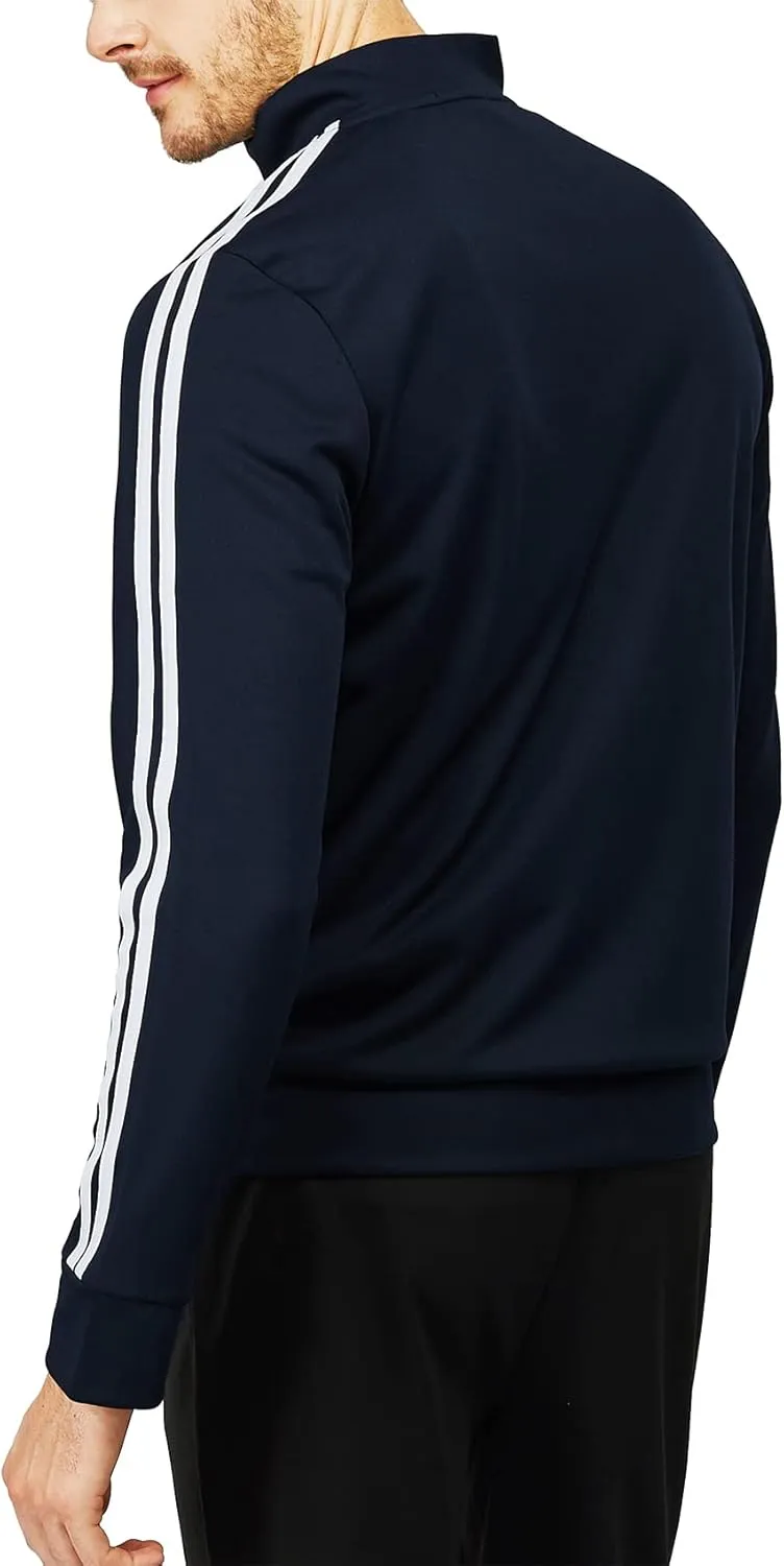H2H Mens Active Slim Fit Track Lightweight Jacket Zip-up Long Sleeve