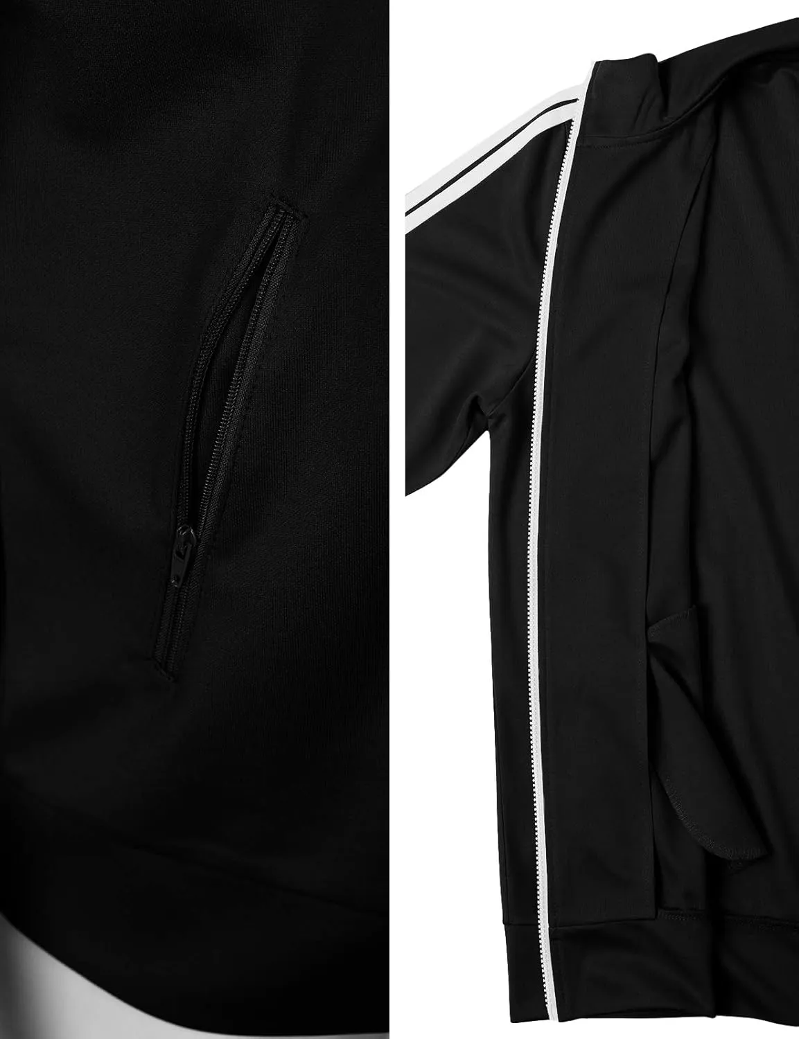H2H Mens Active Slim Fit Track Lightweight Jacket Zip-up Long Sleeve