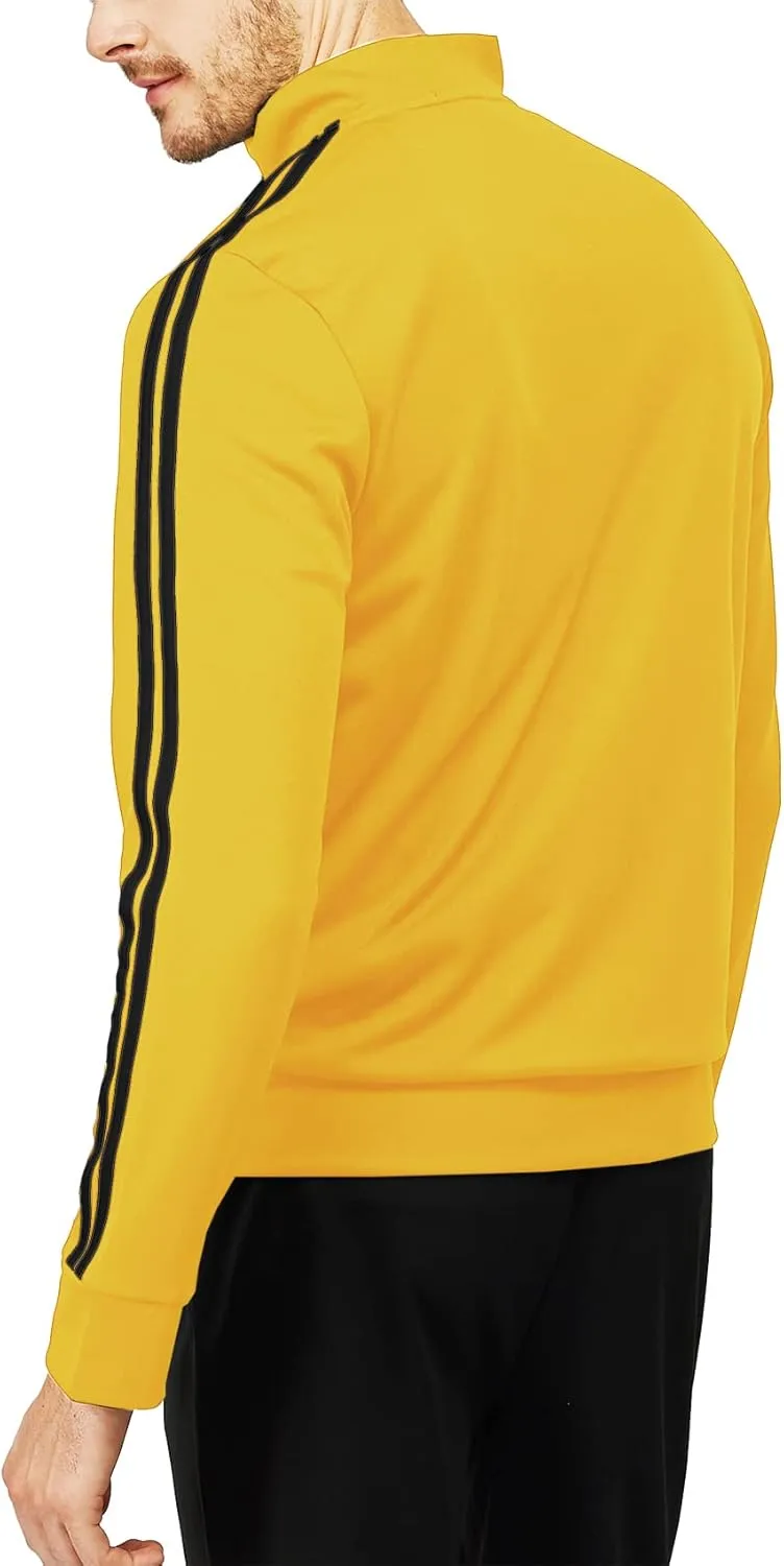 H2H Mens Active Slim Fit Track Lightweight Jacket Zip-up Long Sleeve