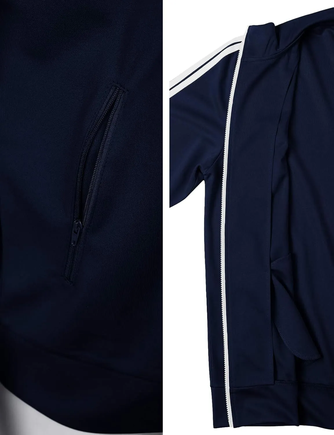 H2H Mens Active Slim Fit Track Lightweight Jacket Zip-up Long Sleeve
