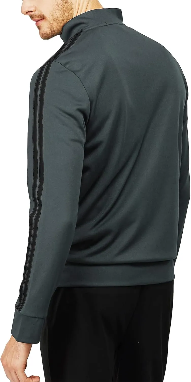 H2H Mens Active Slim Fit Track Lightweight Jacket Zip-up Long Sleeve