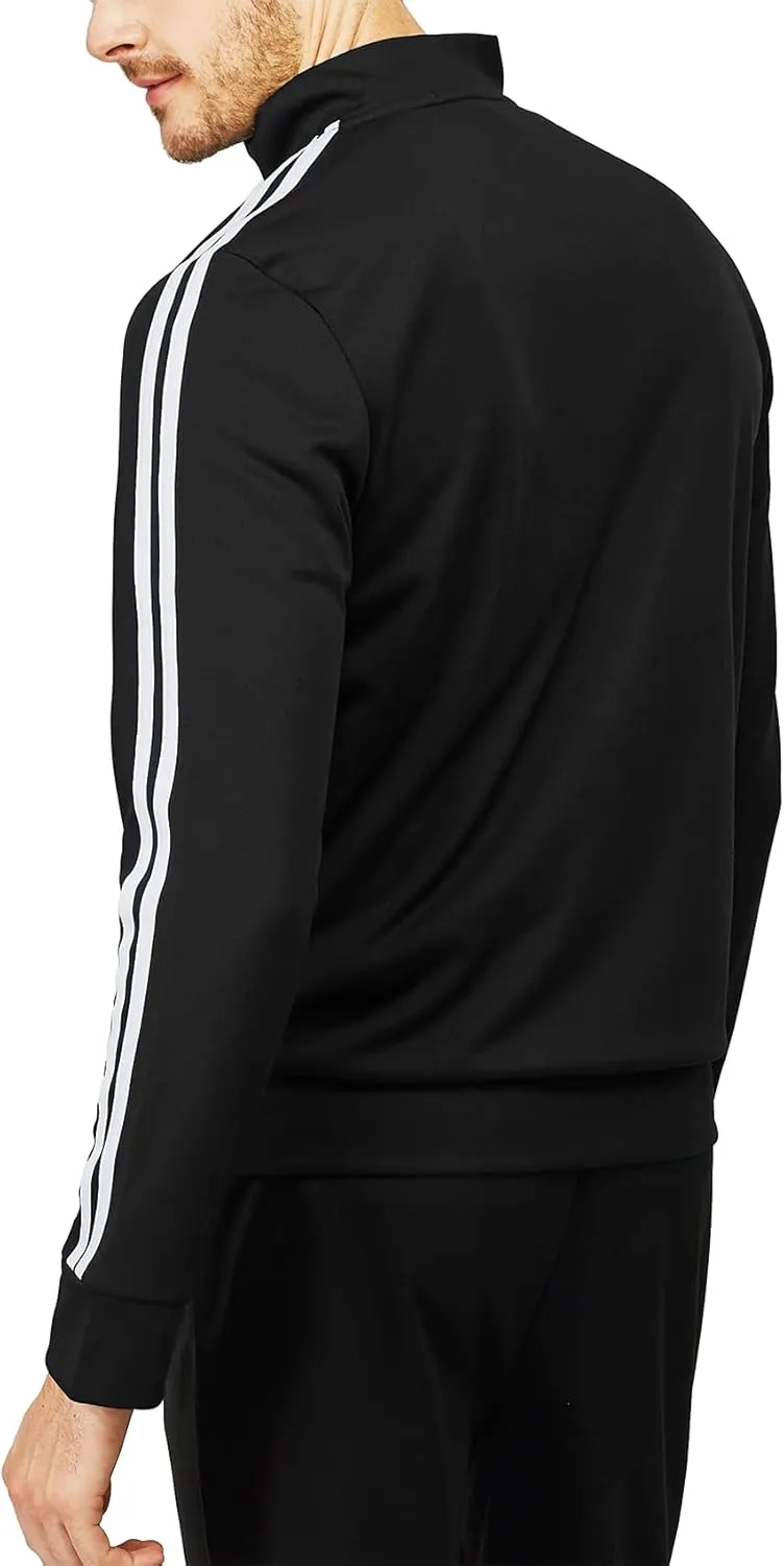 H2H Mens Active Slim Fit Track Lightweight Jacket Zip-up Long Sleeve