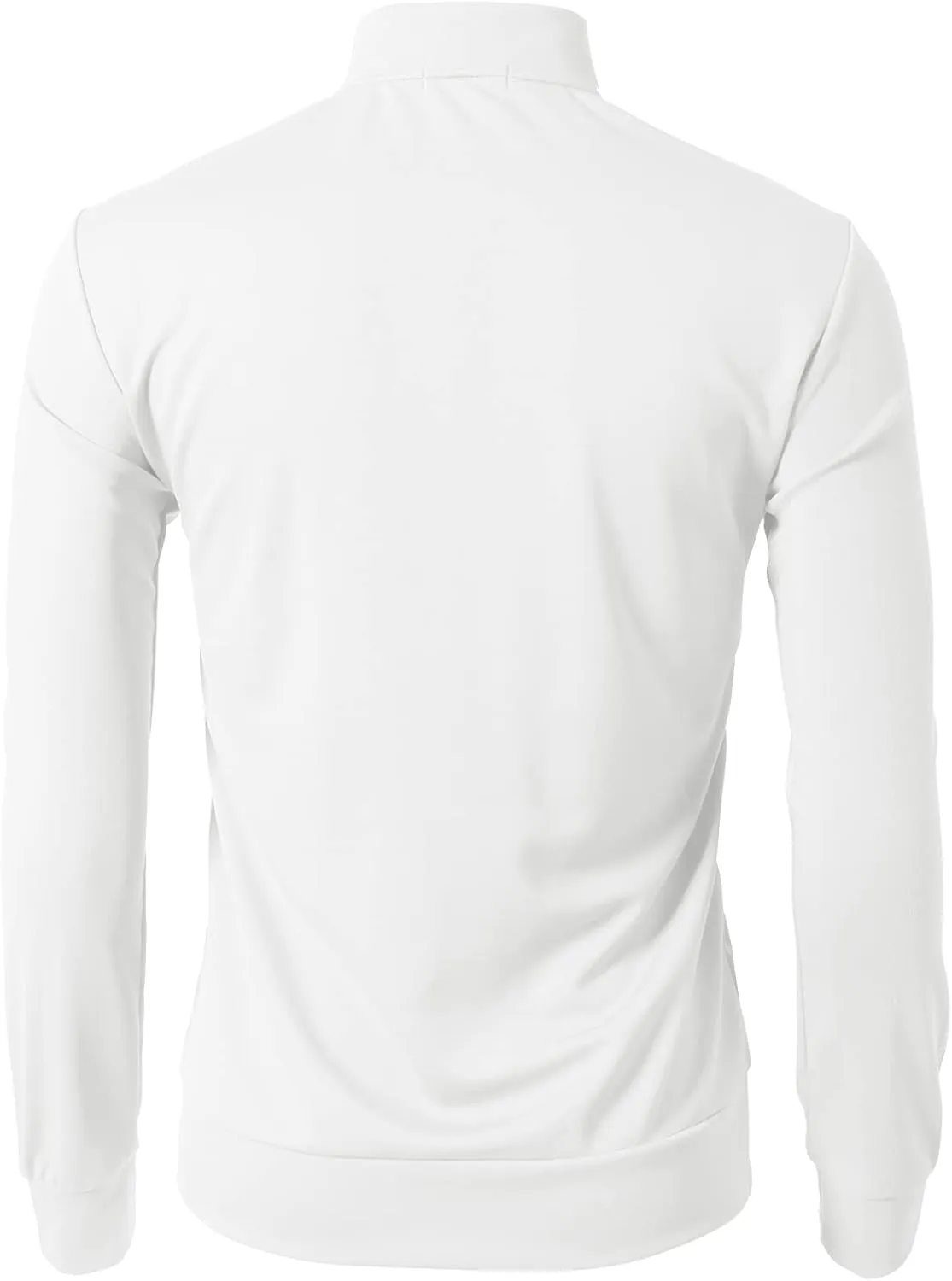 H2H Mens Active Slim Fit Track Lightweight Jacket Zip-up Long Sleeve
