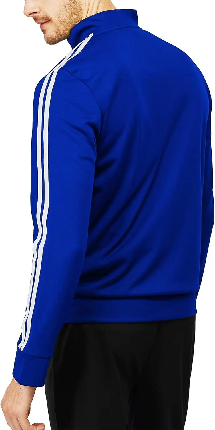 H2H Mens Active Slim Fit Track Lightweight Jacket Zip-up Long Sleeve