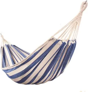 Hammocks for Outside Recreation Thicken Canvas Hammock Swing Outdoor Double People Dormitory Camping Hammocks Indoor Home Hammock Camping, 200*100cm, Blue