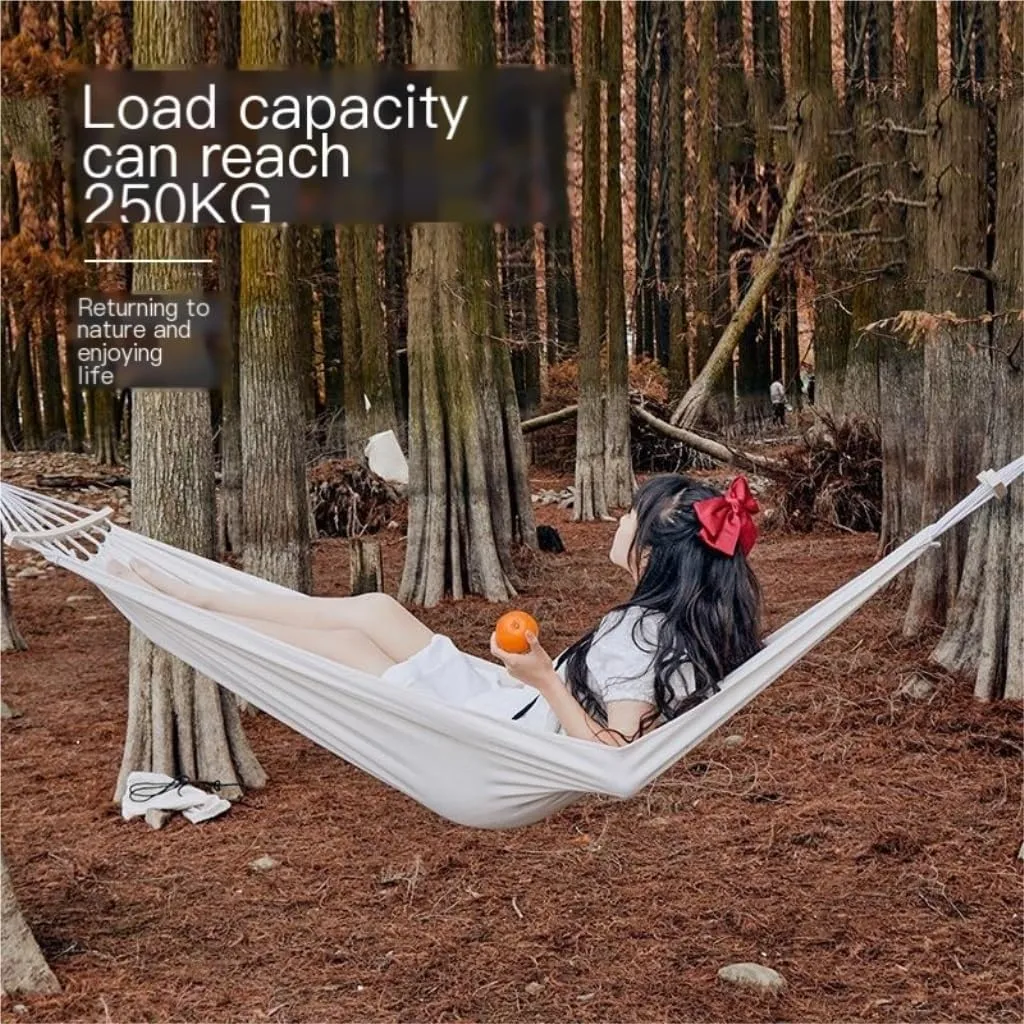 Hamock Hammock Outdoor Camping Swing Camping Single Double Adult Sleeping Anti-Rollover Thickened Hanging Chair Hanmock(A,Small)