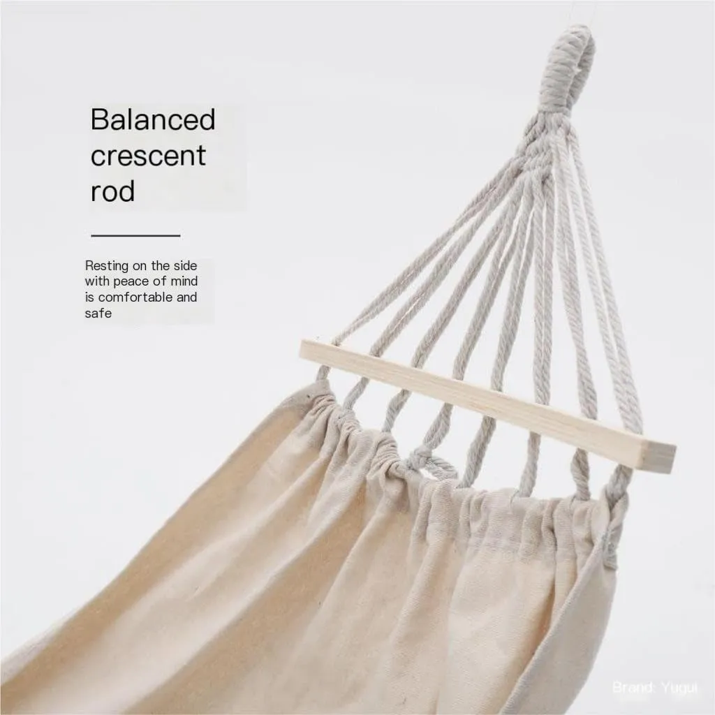 Hamock Hammock Outdoor Camping Swing Camping Single Double Adult Sleeping Anti-Rollover Thickened Hanging Chair Hanmock(A,Small)