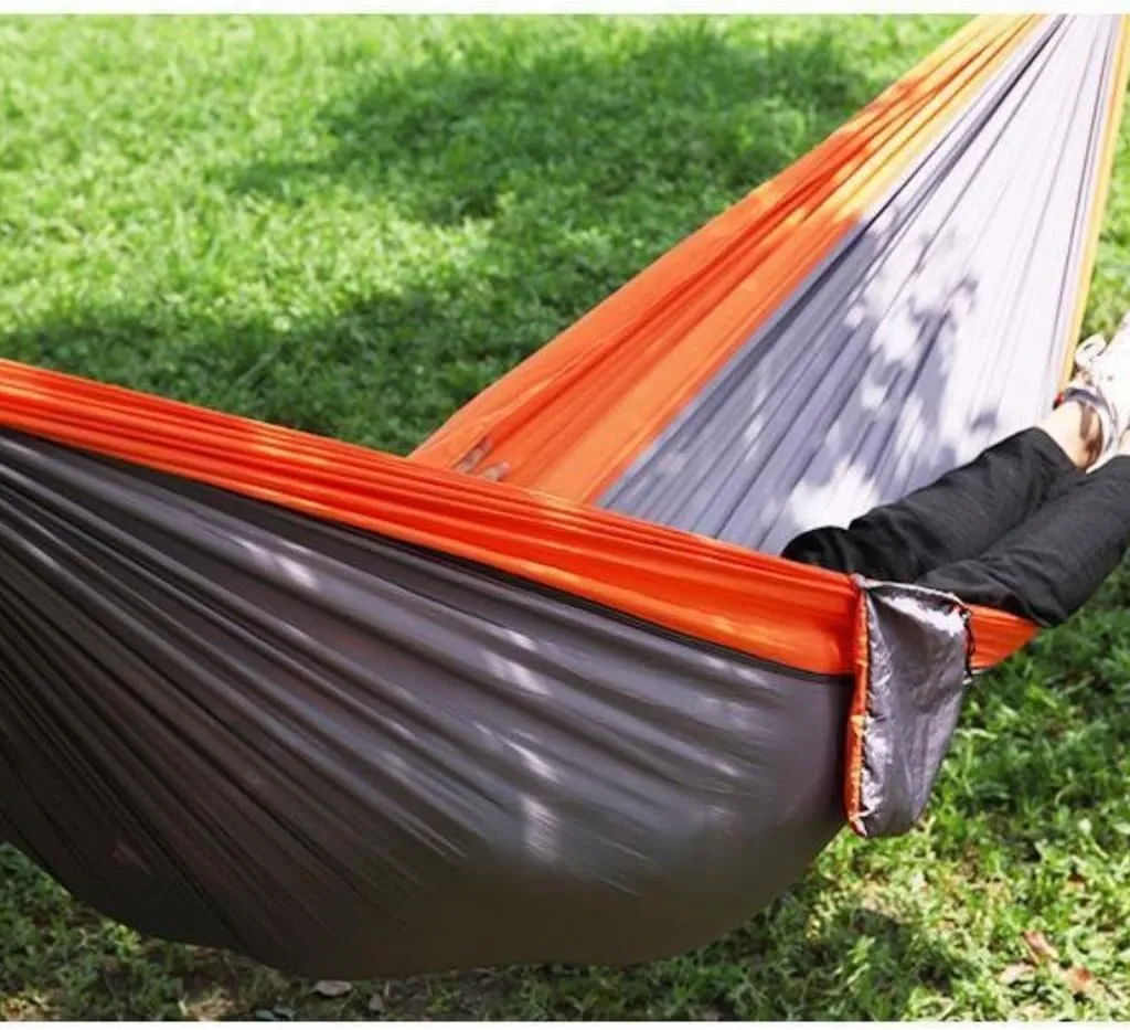Hamock Outdoor Double Hammock Camping Single 210T Swing Hammock Nylon Outdoor Hammock Outdoor Parachute Cloth Hanmock(220 * 90cm)