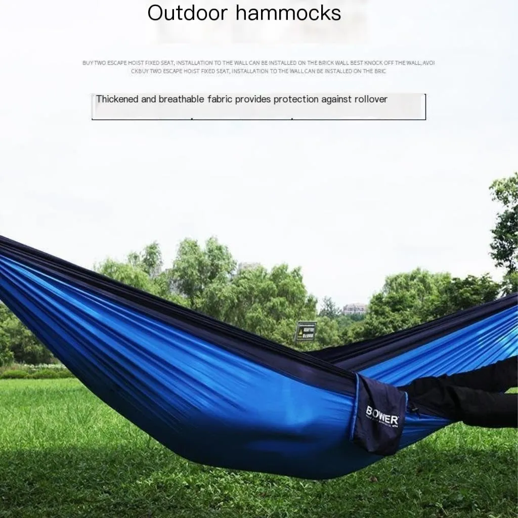 Hamock Outdoor Double Hammock Camping Single 210T Swing Hammock Nylon Outdoor Hammock Outdoor Parachute Cloth Hanmock(220 * 90cm)