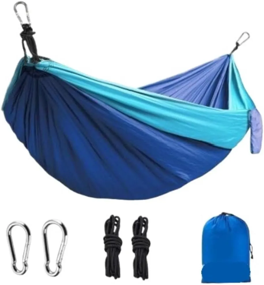 Hamock Outdoor Double Hammock Camping Single 210T Swing Hammock Nylon Outdoor Hammock Outdoor Parachute Cloth Hanmock(220 * 90cm)