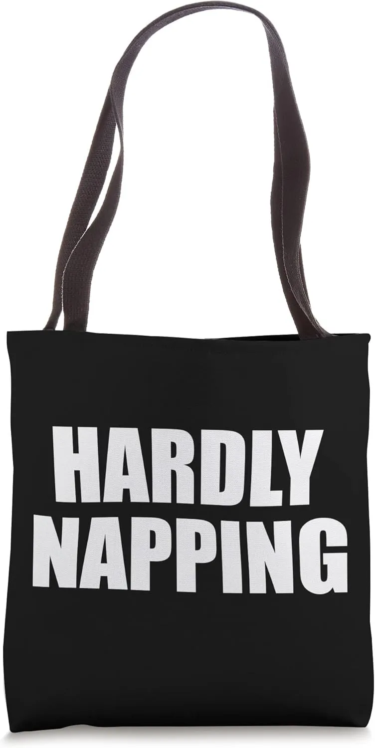 Hardly Napping Tote Bag